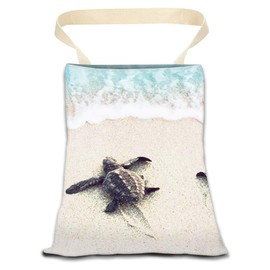ANKVRP Car Garbage Can, Car Trash Bag, Car Garbage Bag, Hanging Car Trash Can for Car Accessories, Vehicle, Travelling, Camping, Cute Car Back Seat Organizer, Cute Sea Turtles