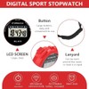 BLACK Sports Stopwatch Multi-Function Sport Digital Stopwatch Timer, Large Display,