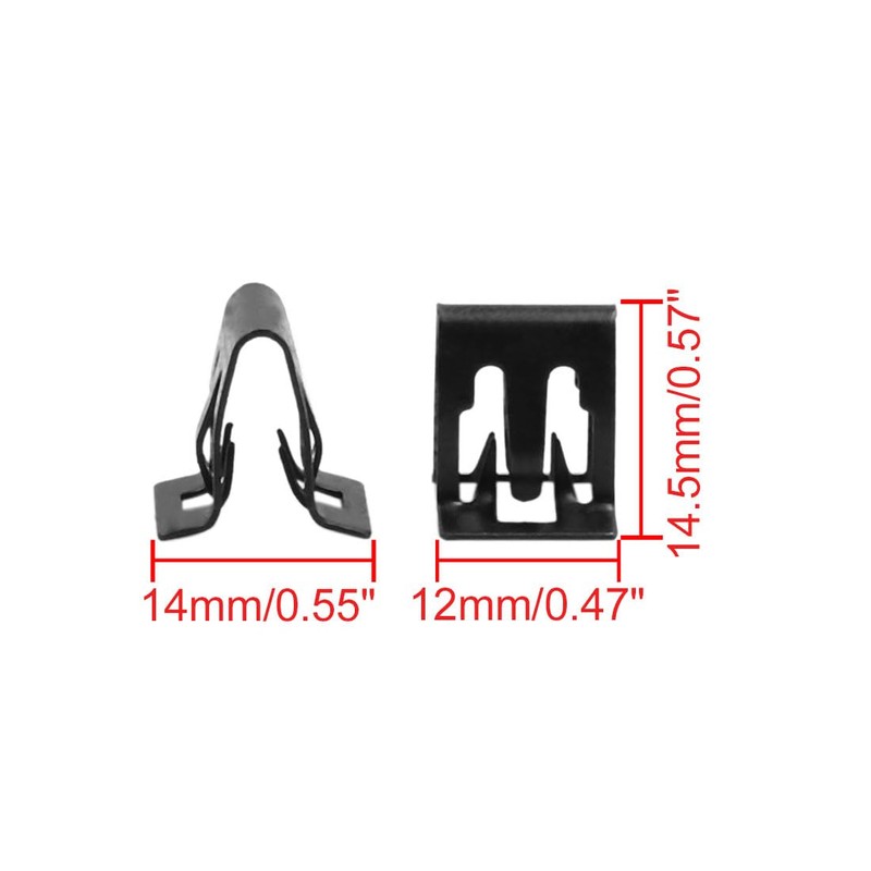 sourcing map 10Stk. Armaturenbrett Halter Konsole Instrumententafel Metallclips 14 x