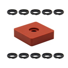 RURBRIN RURBRIN (10 Sets) 3/8" Impact Wrench Retaining Rings with O-Ring, Compatible with Electric/Pneumatic Cordless Wrench, Including Retainer Ring Anvil Install Tool
