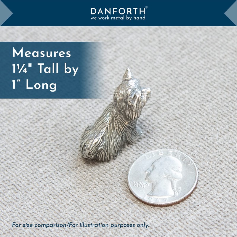 DANFORTH - Yorkshire Terrier Figurine - Handcrafted Pewter Dog Figurine