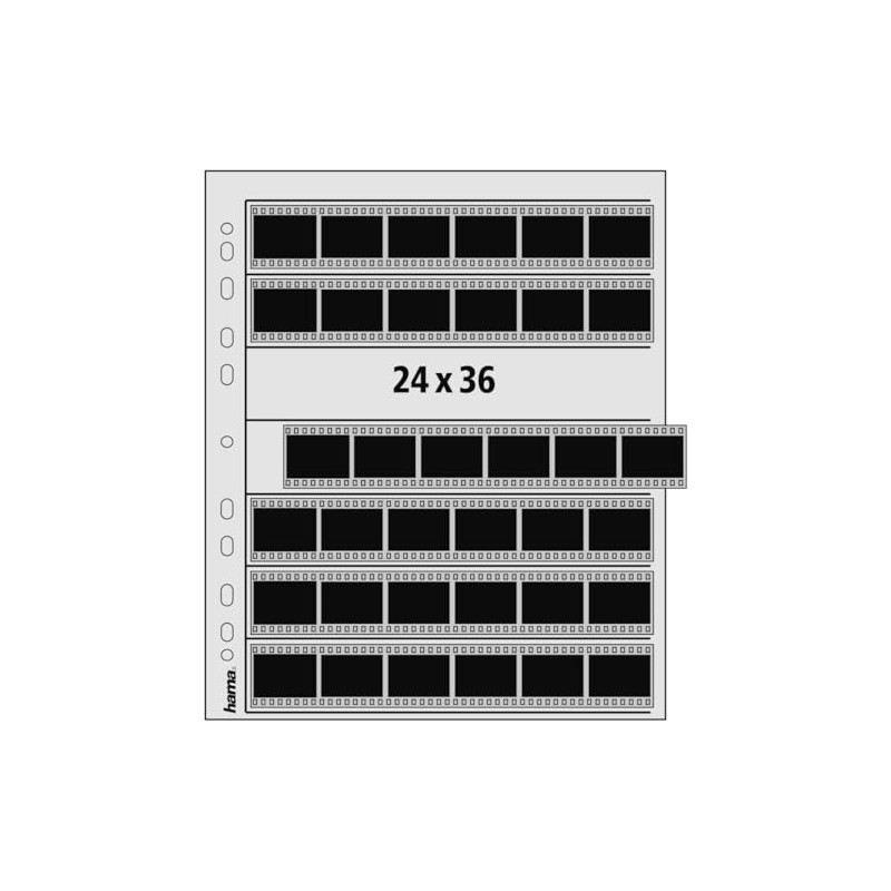 Hama Negative File Storage Sleeves, each holding 7 Strips of