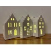 khevga Christmas Decoration LED House with Timer Set of 3
