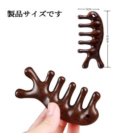 YaoooosF Hair Comb, Half Moon Comb, Scalp Massage, Sandwood Comb, Massage Comb, Hair Care, Press Point Point, Scalp Massage, Meridian Massage, Natural Wood, Popular, Unisex