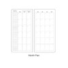 Undated Pocket Weekly Planner Schedule Organizer Agenda Year Month Week