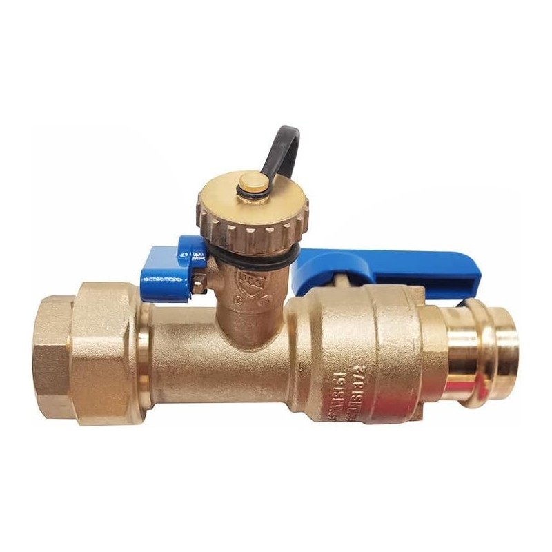3/4 inch Press Tankless water heater isolation valve kit w
