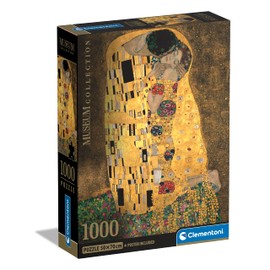 Clementoni 39790 Museum Collection-The Kiss-1000 Pieces Adult Art, Puzzle Pictures, Famous Paintings, Made in Italy, Multicoloured