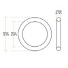 TA-VIGOR 10 Pcs Nitrile Rubber O-Rings 80mm OD 73mm ID