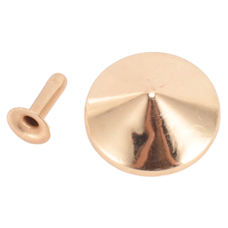 100 Sets Mushroom Rivets Stud 22mm DIY Iron Cone Spikes