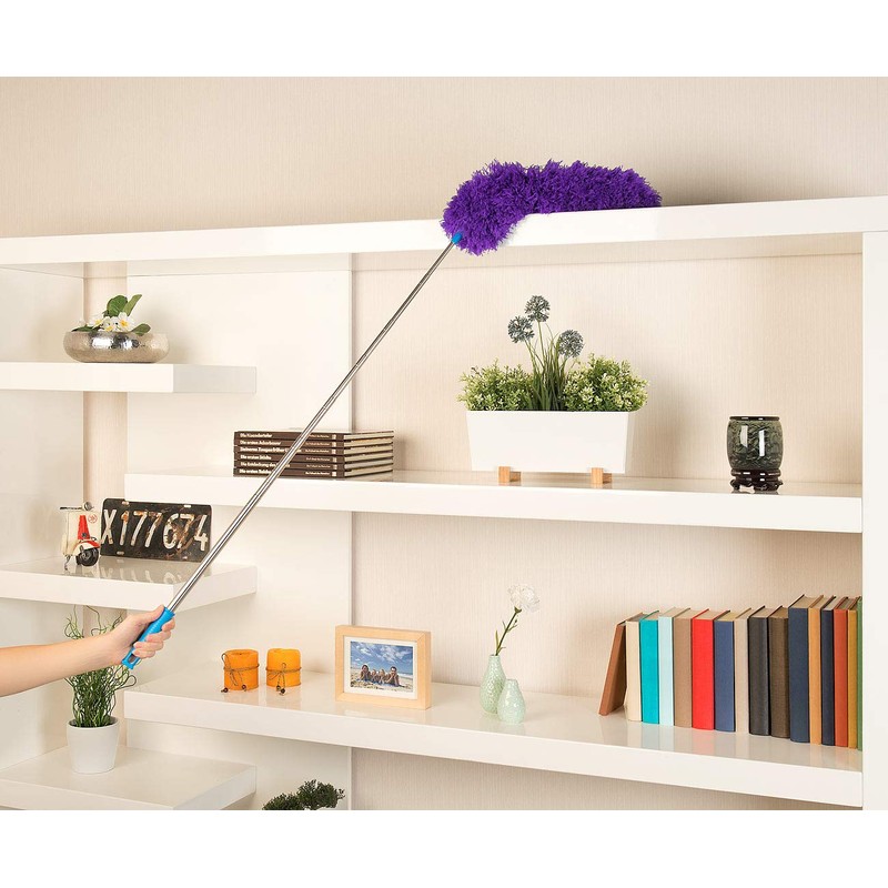 Sichler Haushaltsgeräte Extendable Microfibre Duster with XXL Telescope up to