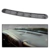 PIT66 Gray Graphite Dash Defrost Vent Cover Grille Panel Compatible