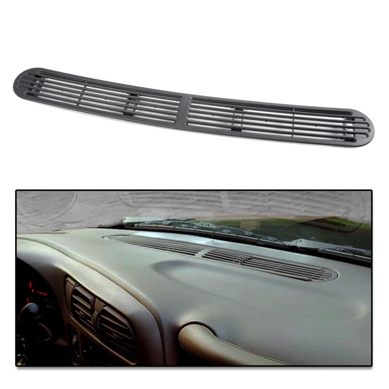 PIT66 Gray Graphite Dash Defrost Vent Cover Grille Panel Compatible