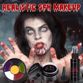 Bobisuka Kit Maquillaje De Efectos Especiales Halloween Sfx                                                                                           