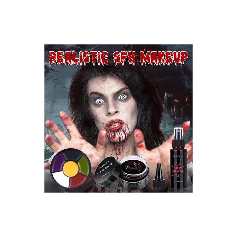 Bobisuka Kit Maquillaje De Efectos Especiales Halloween Sfx