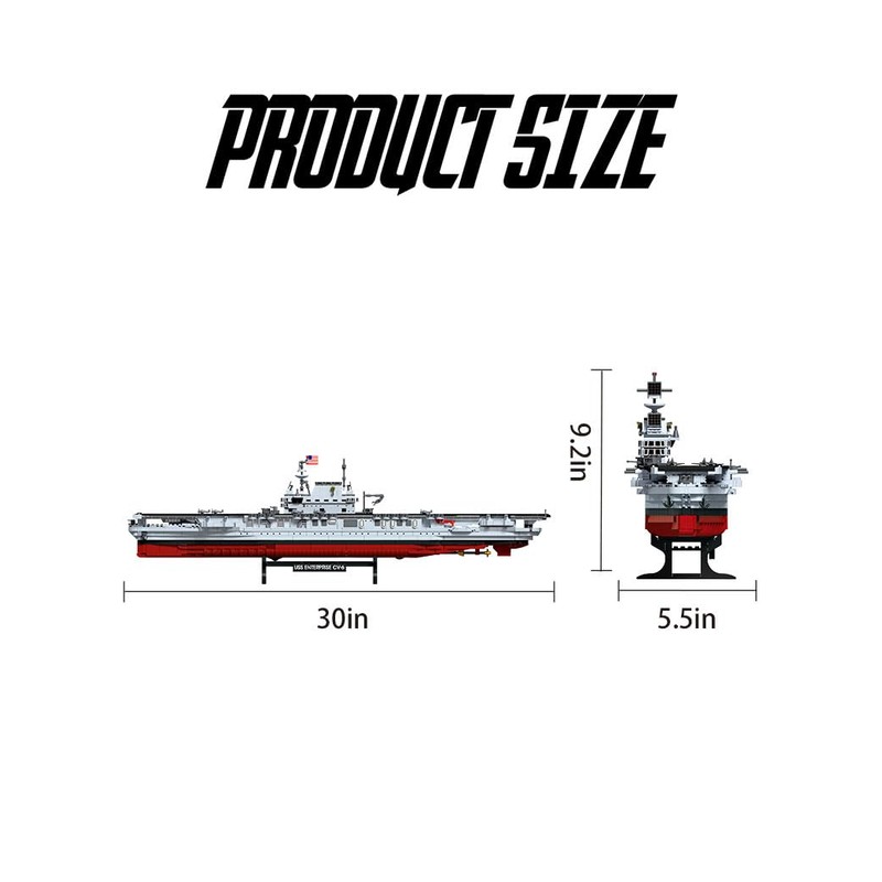 SEMKY Military Series USS Enterprise Aircraft Carriers MOC Building Blocks