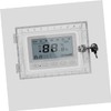 OSALADI 1set Thermostat Guard Key Lock Secure Wall-Mounted Lock Box