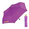Waterfront BCSFA-3F53-UH-PY Folding Umbrella, Parasol, Rain Umbrella, Light Carbon, Purple/Yellow,