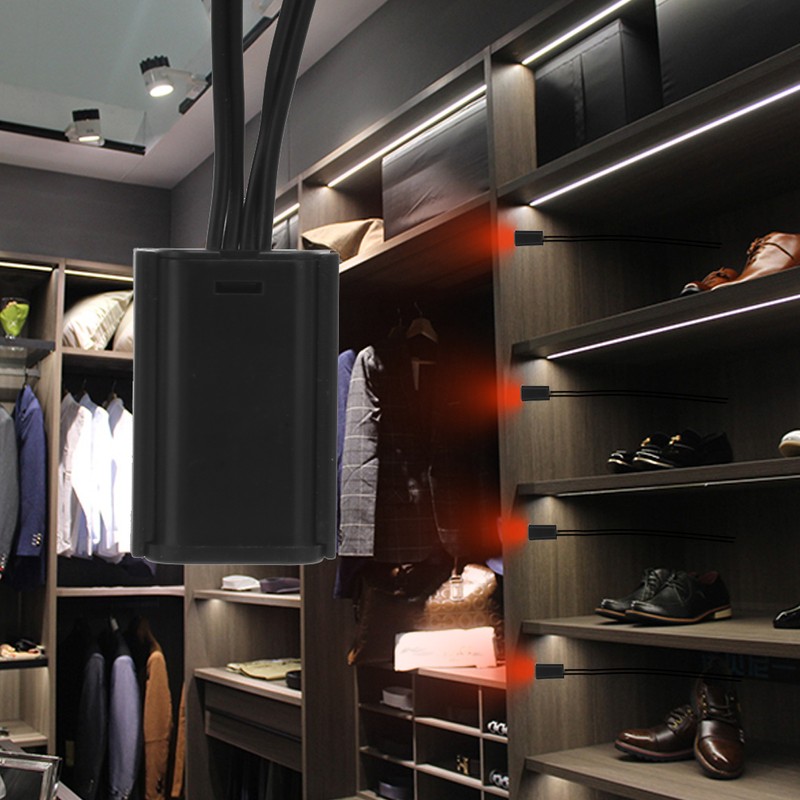 LED Infrared Motion Induction Switch Auto Turn On/Off for Wardrobes