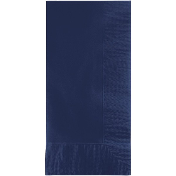 Club Pack of 600 Navy Blue Premium 2-Ply Disposable Dinner Napkins 8"