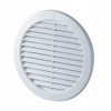 White Circle Air Vent Grille 200mm / 8" with Spigot