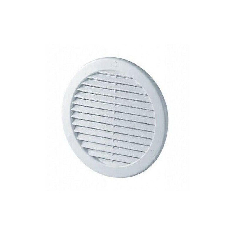 White Circle Air Vent Grille 200mm / 8" with Spigot