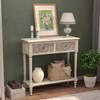 COSIEST Console Table with 2 Drawers, MDF Narrow Entryway Table