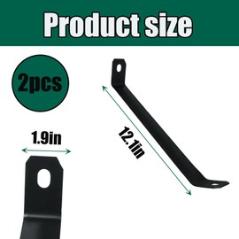 Sizhongda 2006-86 Cart Front Support Brackets | for Wheelbarrows - 6 Cubic Foot | for True Temper WB1006, WB1006FF, WB2006, WB2006FF Wheelbarrows | Enhances Stability
