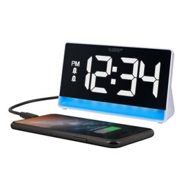 La Crosse Technology 617-149 Digital Alarm Clock with Color Changing Glow Light