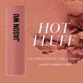 Jason Wu Beauty Hot Fluff Modern Matte Lipstick - 3-in-1 Lipstick, Blush, Shadow, 3.8g 0.134oz (Sugar Cookie, 3.8g)
