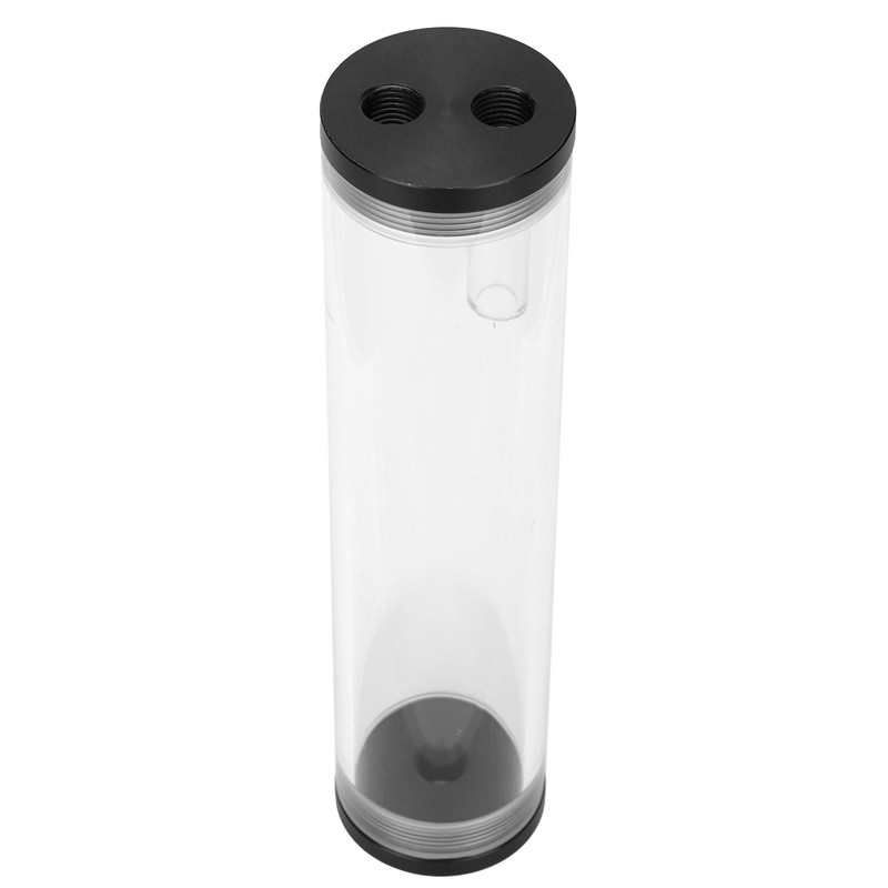 Water Cooling Tank Acrylic Cylindrical 3‑Hole G1/4 Thread Reservoir Computer
