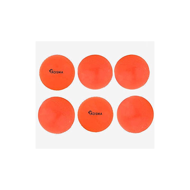 Kosma Pack of 6 Windball Cricket Ball | Indoor &