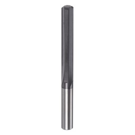 HARFINGTON Carbide Chucking Reamer 0.205"(5.207mm) Dia Straight Flute Straight Shank Machine Reamer Tool for Metal and Lathes CNC Machining Centers, Black