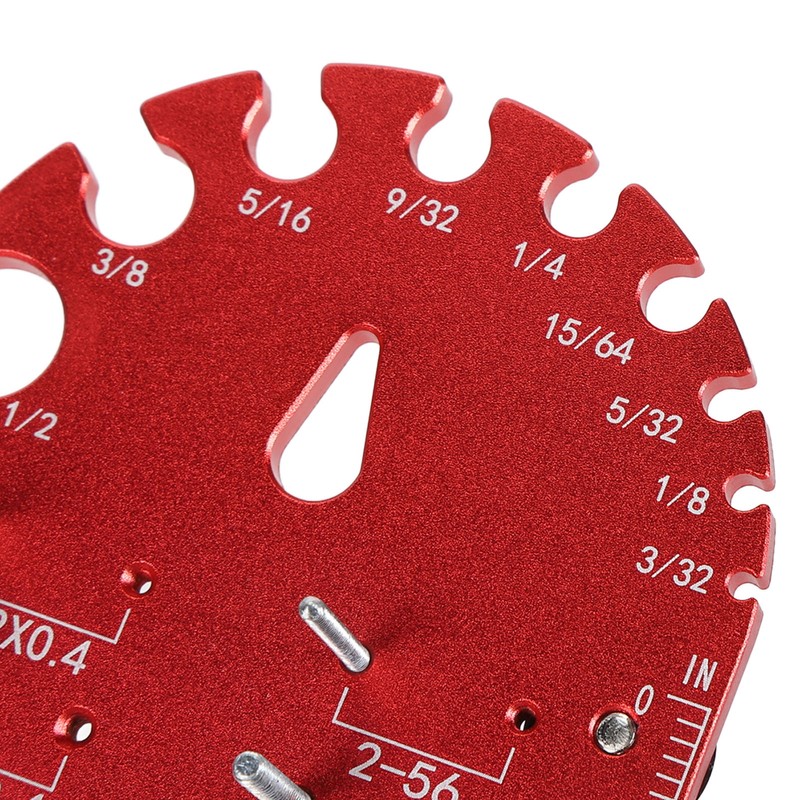 Thread Checker Multi Functional Aluminum Alloy Portable Screw Nut Bolt