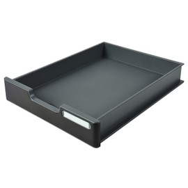 Exacompta 336714D "Normal" Drawer with Black Front Panel for Modulodoc Storage System Black/Dark Grey