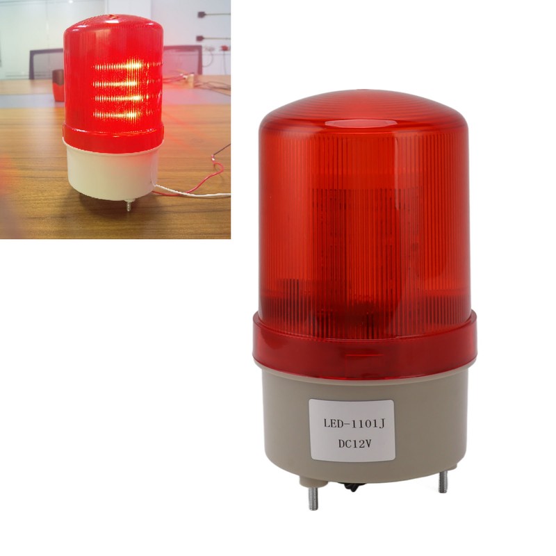 DC12V Rotating Warning Light Rotating Acoustic Optical Warning Buzzer Signal