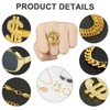 BSBUY Costume Set Rapper Hip Hop Accessories with Dollar Chain
