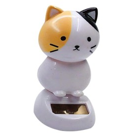 Solar Wobble Figures, Solar Dancing Cat, Bobble Head Cat Ornaments, Innovative Cat Solar Figure Statue Car Dashboard Decorations Ornaments Solar Bobble Head Figures, Solar Power Kits, Auto Decoration