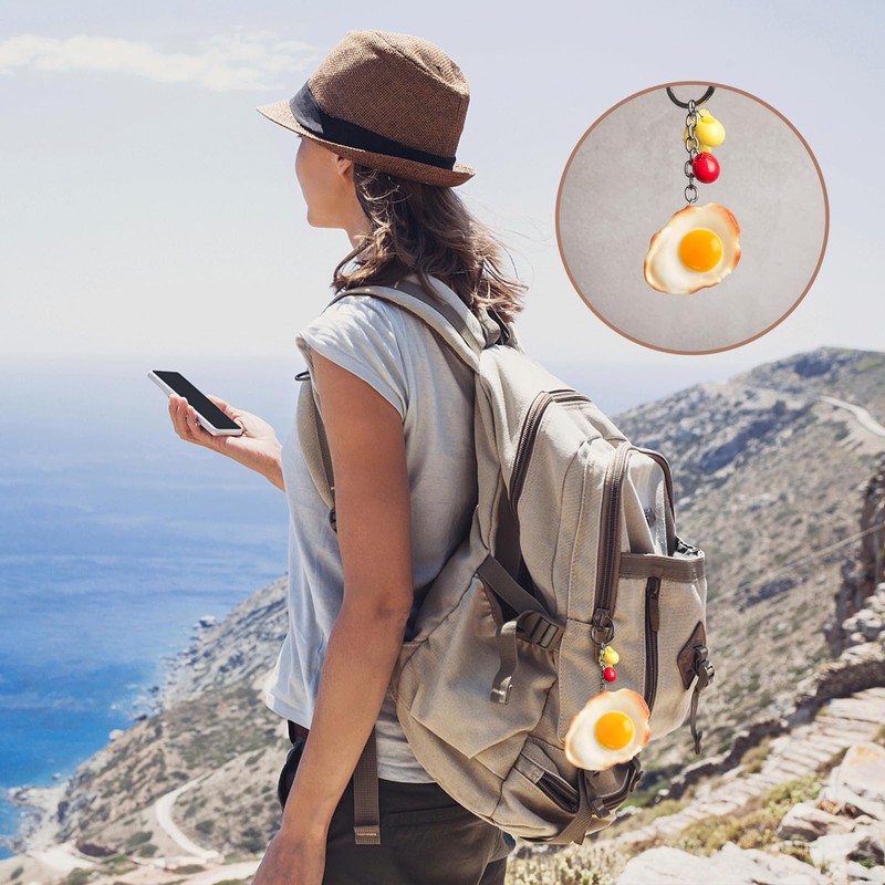 HUIANER 2PCS Artificial Fried Eggs Fake Fried Egg Omelette Model