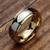 100S JEWELRY - Anillos de tungsteno personalizados grabados para hombres