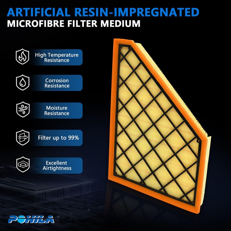 POHILA Engine Air Filter CA12166 Compatible with 2018-2022 Chevy Traverse