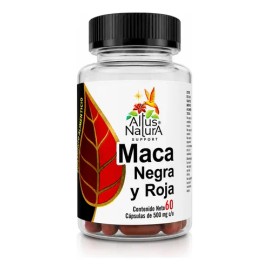 Suplemento Alimenticio Maca Negra Y Roja 500 Mg 60 Capsulas