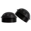 VIVIDA 2-3/8" Chain Link Post Caps, Black Post Cap for