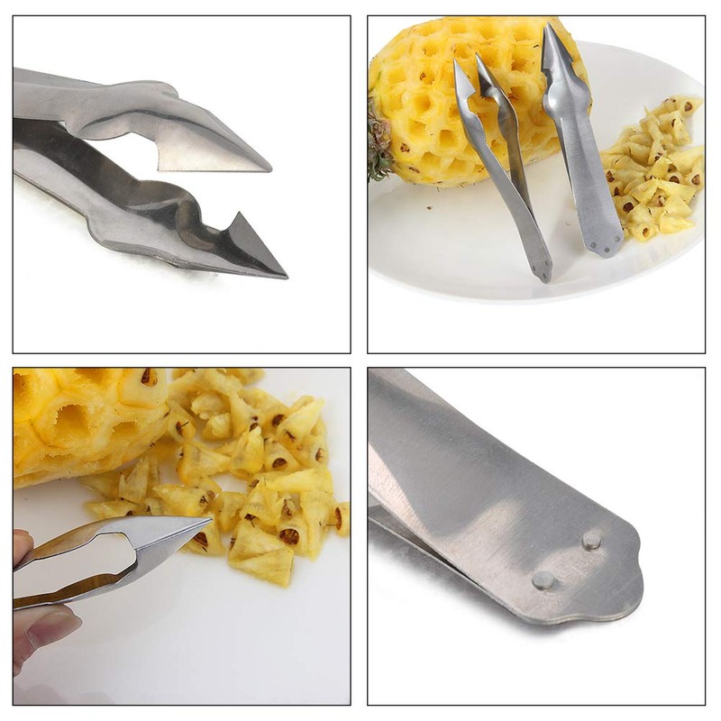 Leikance 2 x Stainless Steel Pineapple Eye Peeler