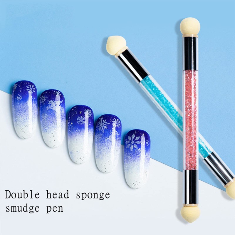 Nail Art Rendering Tools, Double Head Ombre Sponge Stick with
