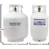 Flame King 10LB Steel Propane Tank Cylinder with Type 1
