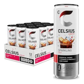 Celsius Cola Espumosa, Bebida Energética De 12 Oz 12pack                                                                                              