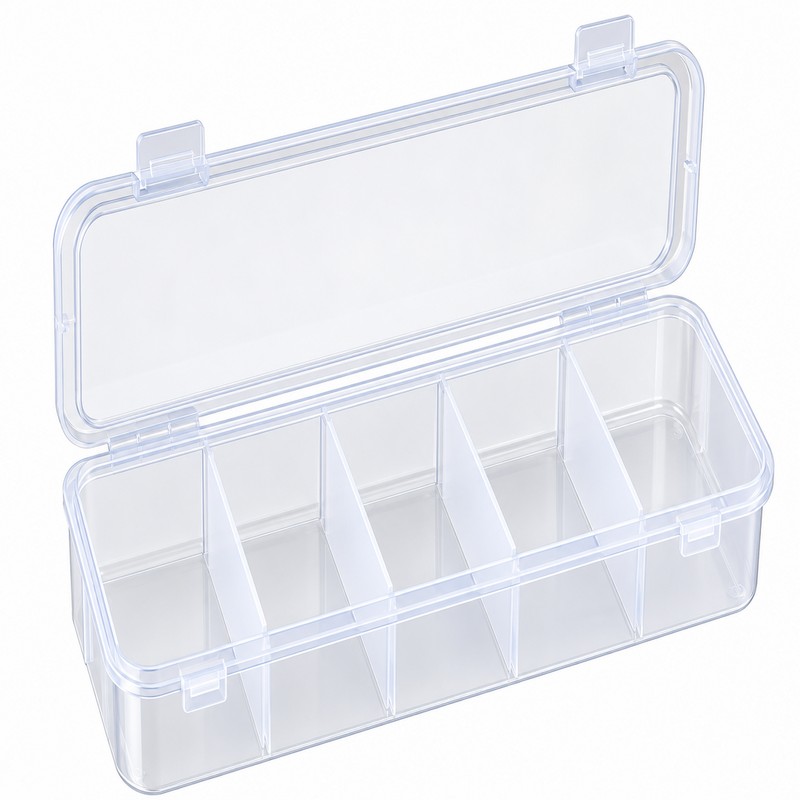 Clear Cable Organizer Box for Charging Cords and Accessories –