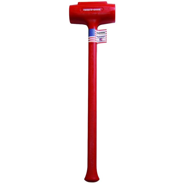 Trusty-Cook - Polyurethane Dead Blow Hammer (144 oz, Red)