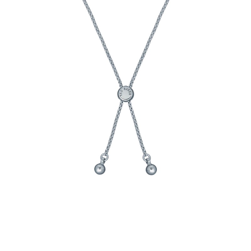 Ted Baker Breenar Baker Bar Drawstring Bracelet For Women (Silver