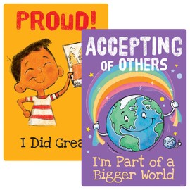 I Feel... Learning Set by TREND, 8 motivational posters kit